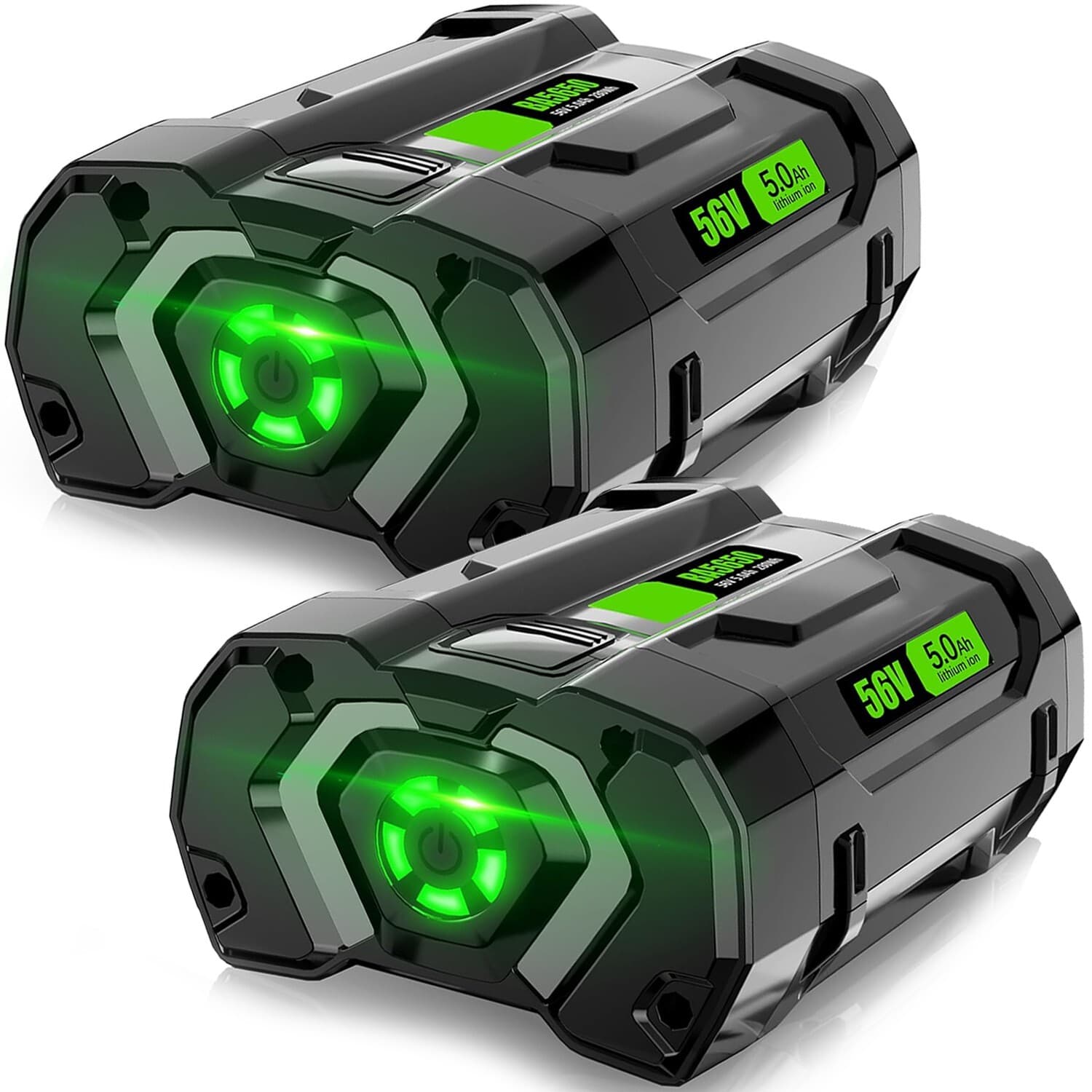 2PACK For EGO 56V 56Volt BA2800T POWER+ 5.0AH Battery Lithium Ion BA2240 BA1400T