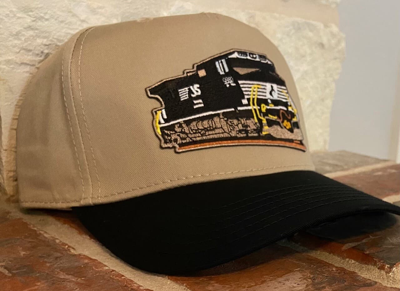 Cap/Hat (Khaki/Black bill) Norfolk Southern Railroad Locomotive (NS) #22393 -NEW