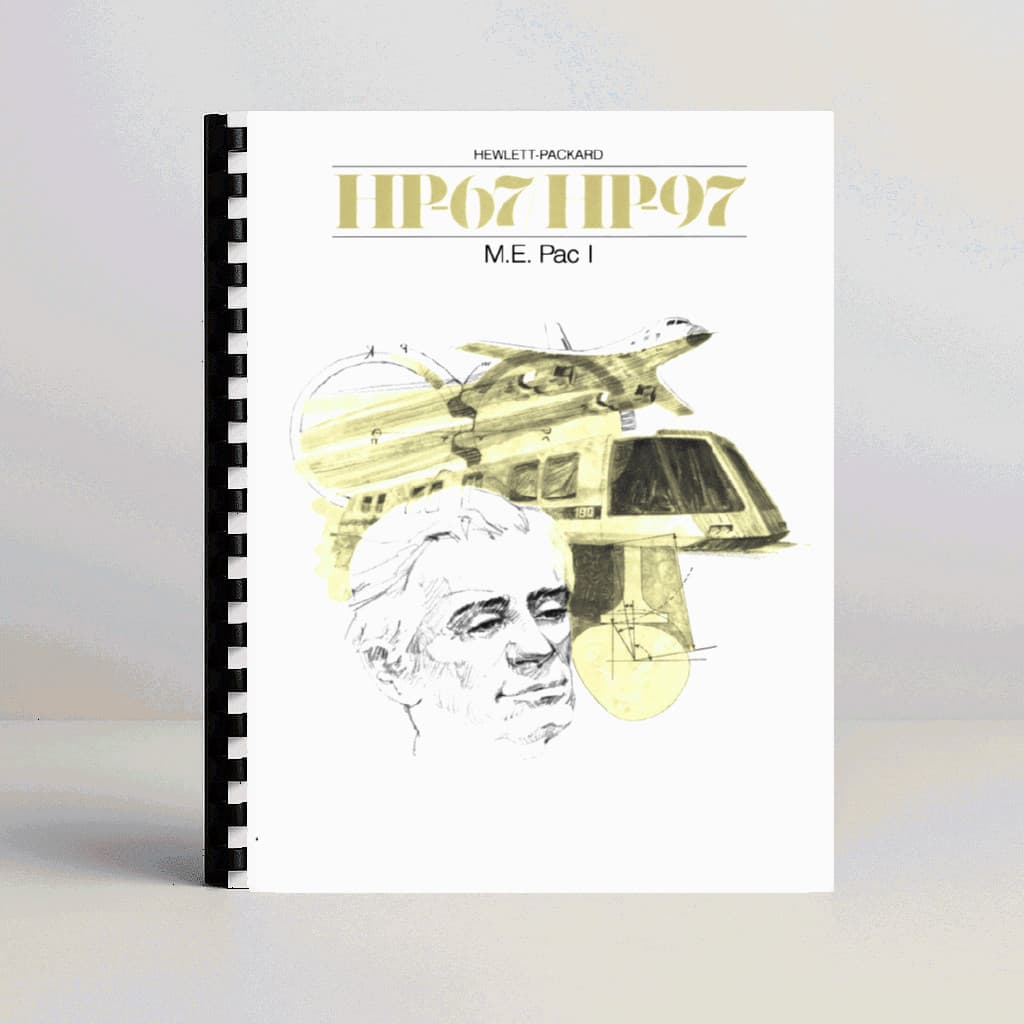 Mechanical Engineering Pac Manual for Hewlett Packard HP 67 Calculator