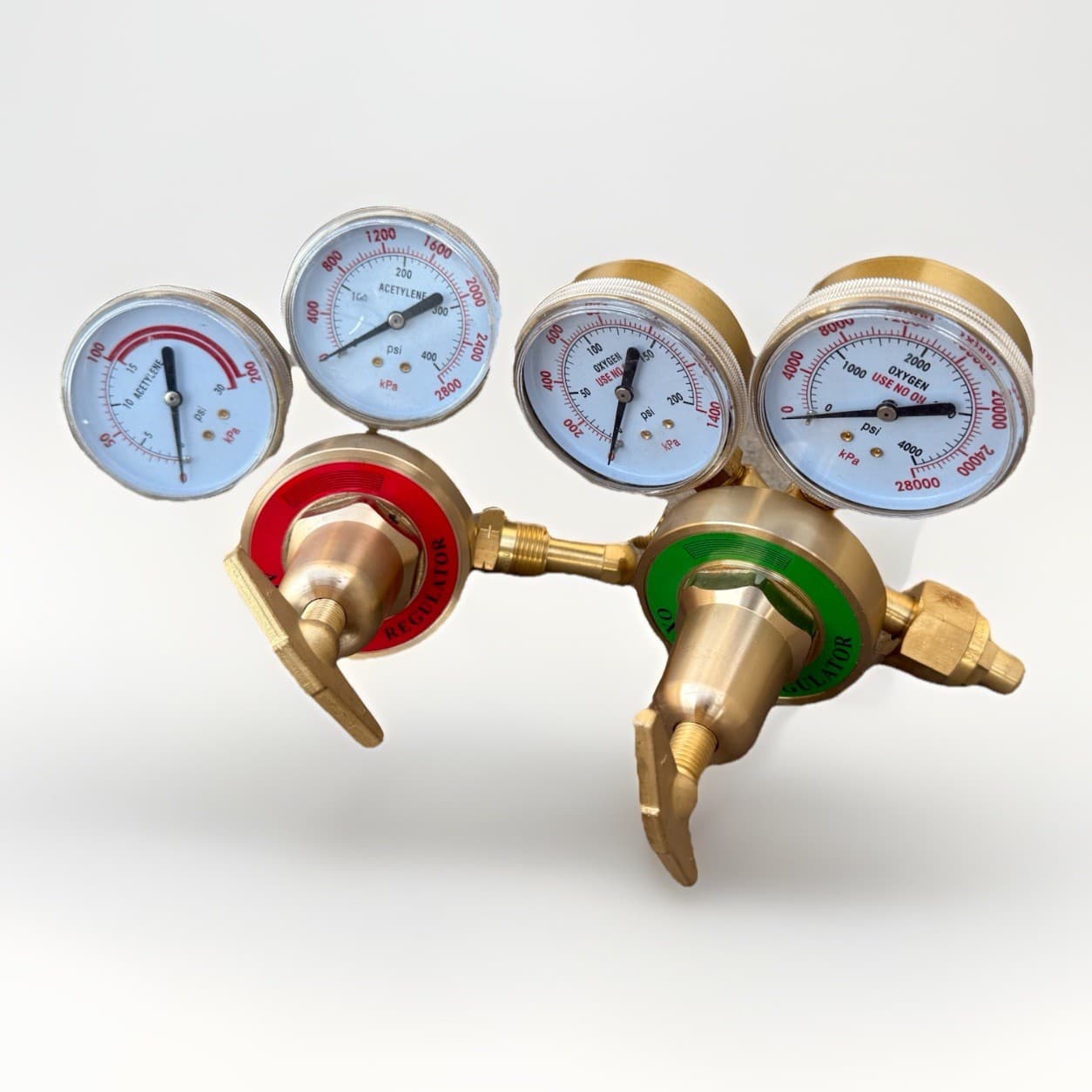 Oxygen Acetylene CGA 540 510 Dual Gauge Gas Welding Regulator Fit Victor Type