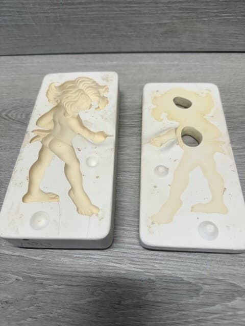 Vintage 1962 Duncan Ceramic Slip Mold 987 Native Girl Plaque