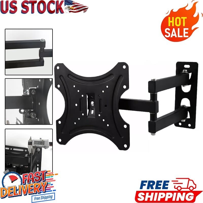 Full Motion TV Wall Mount Bracket Swivel Tilt 17 22 24 26 32 40 42 Inch LED LCD