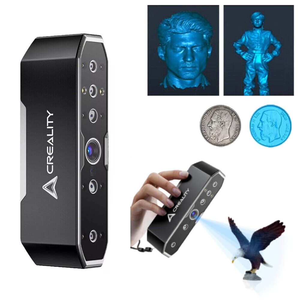 Creality Handheld 3D Scanner Otter 0.02mm 20FPS Full-Color Scan 10-2000mm Range