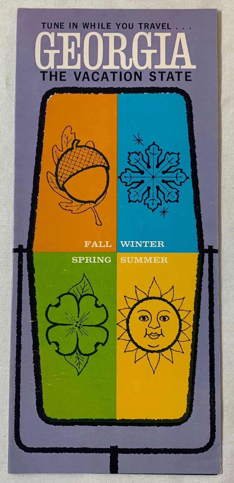 1960s GEORGIA Tune In While You Travel brochure