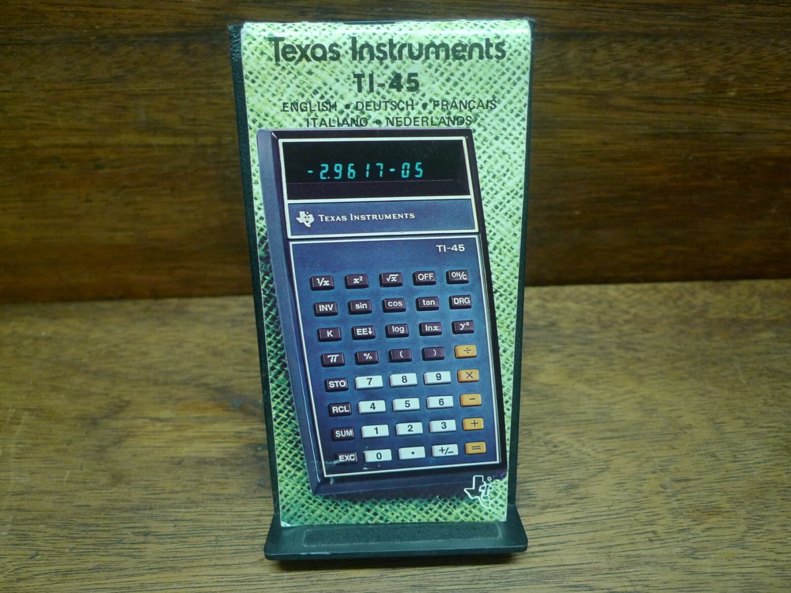 TI-45 MANUAL RARE VINTAGE CALCULATOR ACCESSORY