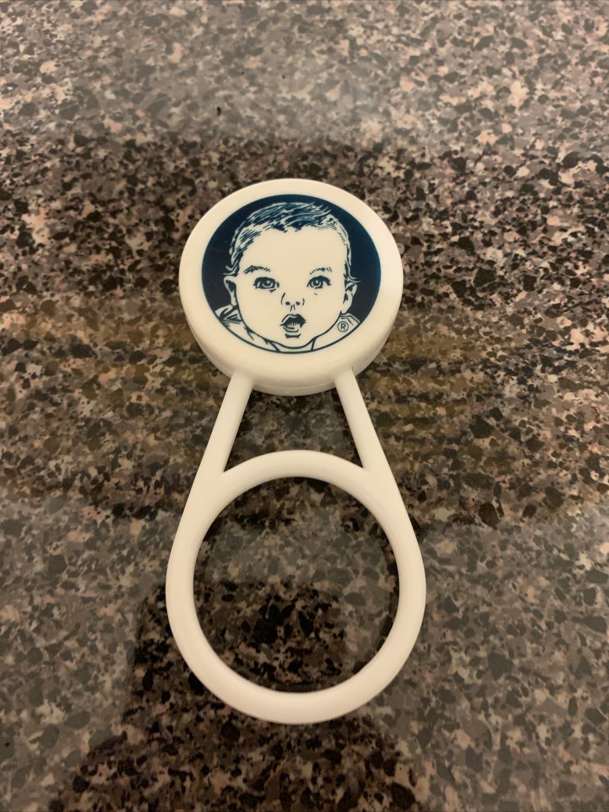 Vintage 1990 GERBER Baby Rattle EUC 4.5"