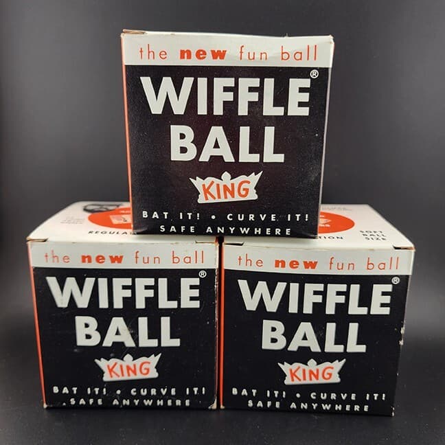 Wiffle Ball King, Set of 3, Regulation Softball Size Curve Training USA Made