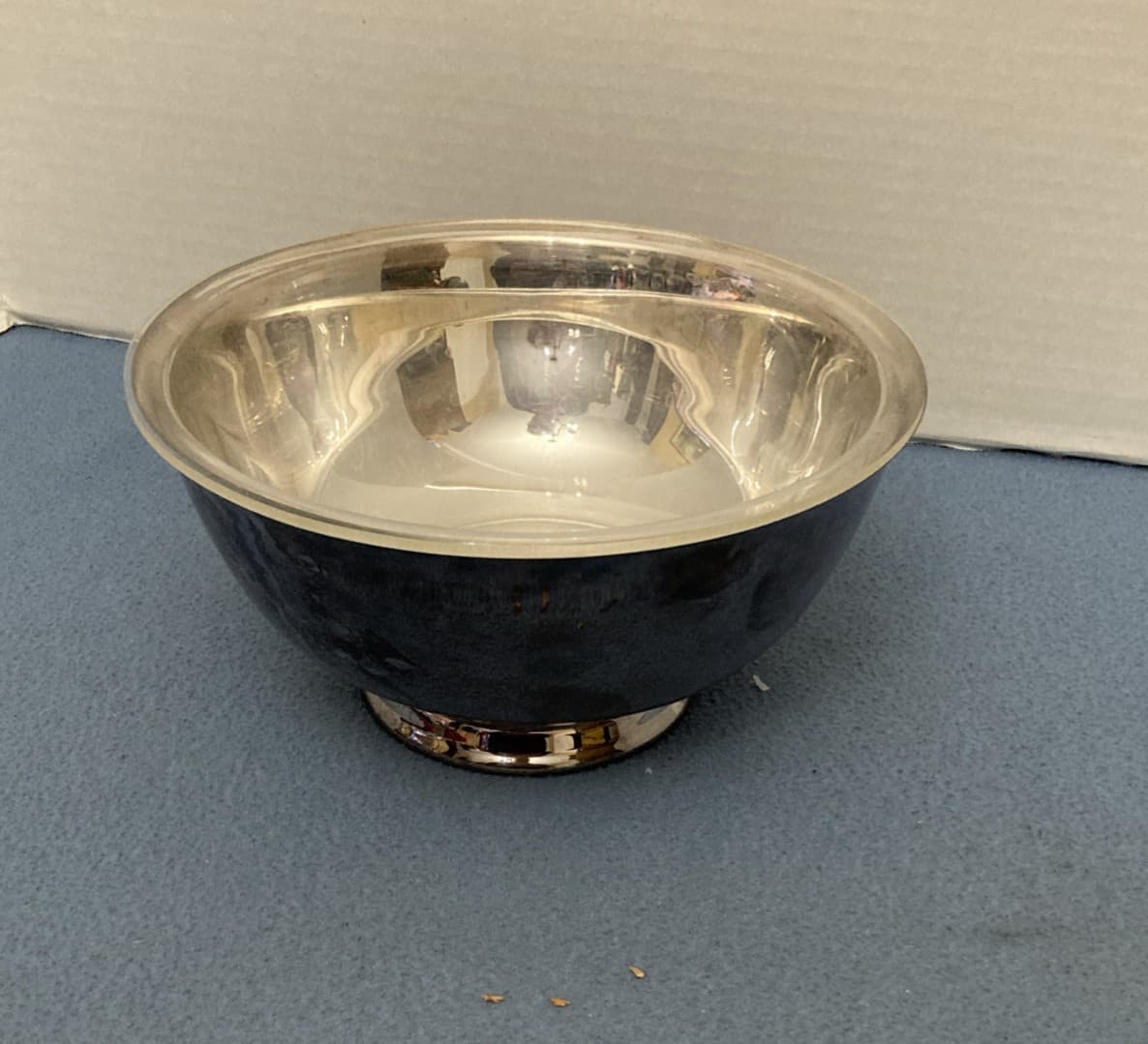 Reed & Barton Silver Plated Paul Revere style Bowl 104 with Plastic Liner 8"