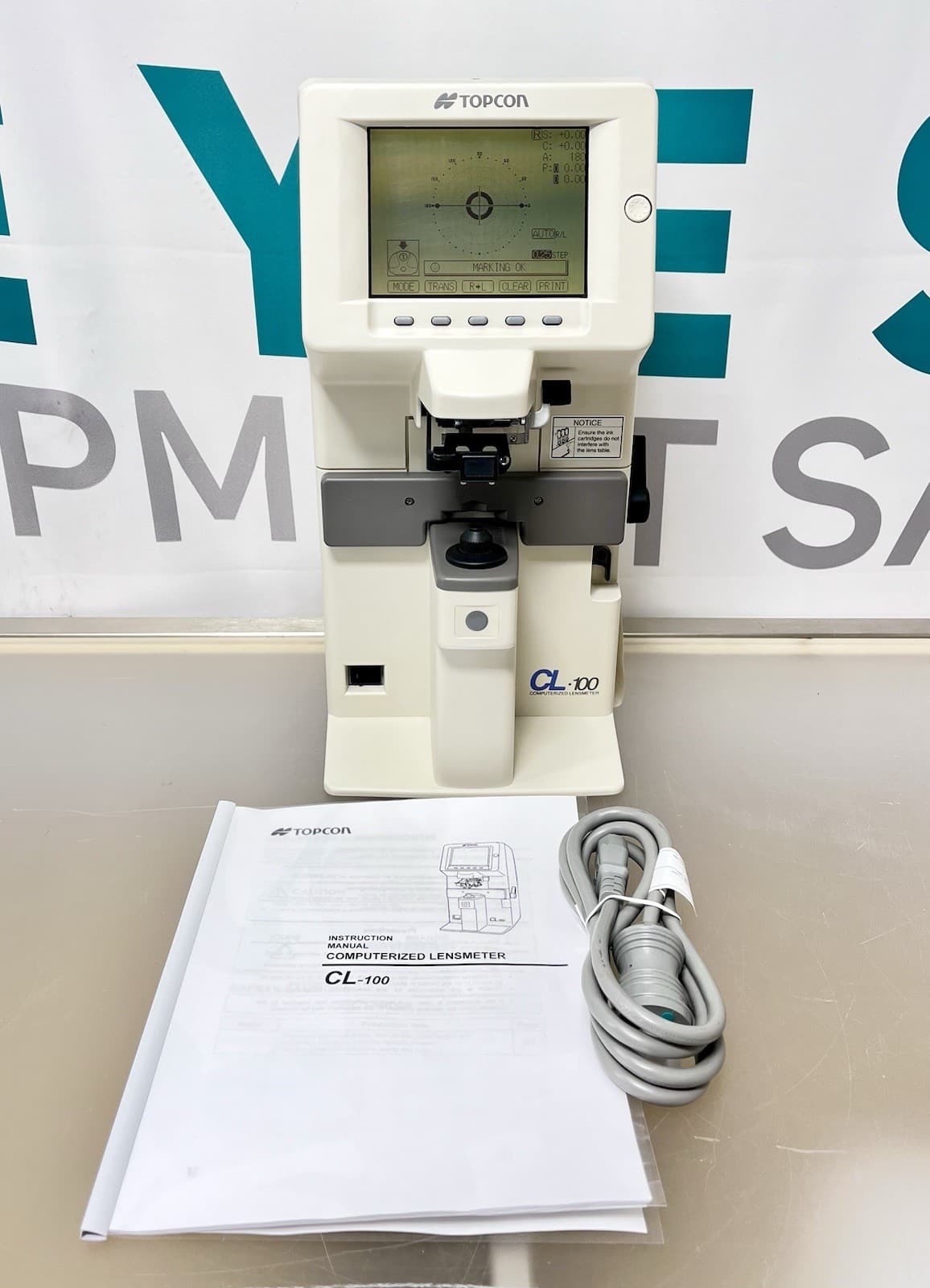 Topcon CL-100 Auto Lensmeter with Built-in Printer