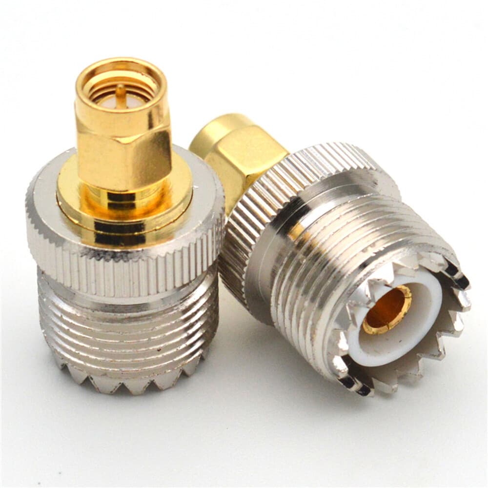 2/4PCS SMA Male Plug to UHF PL259 SO239 Female RF Connector Adapter Cable
