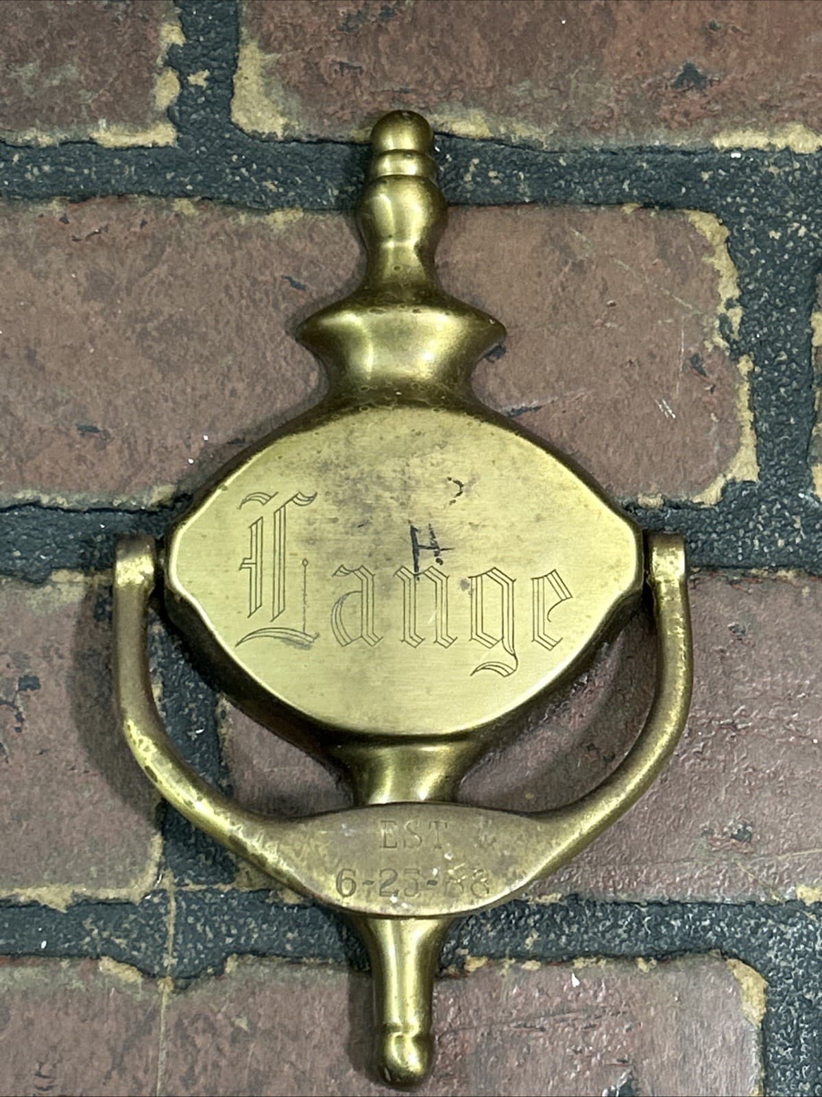Vintage Brass Door Knocker Traditional Look