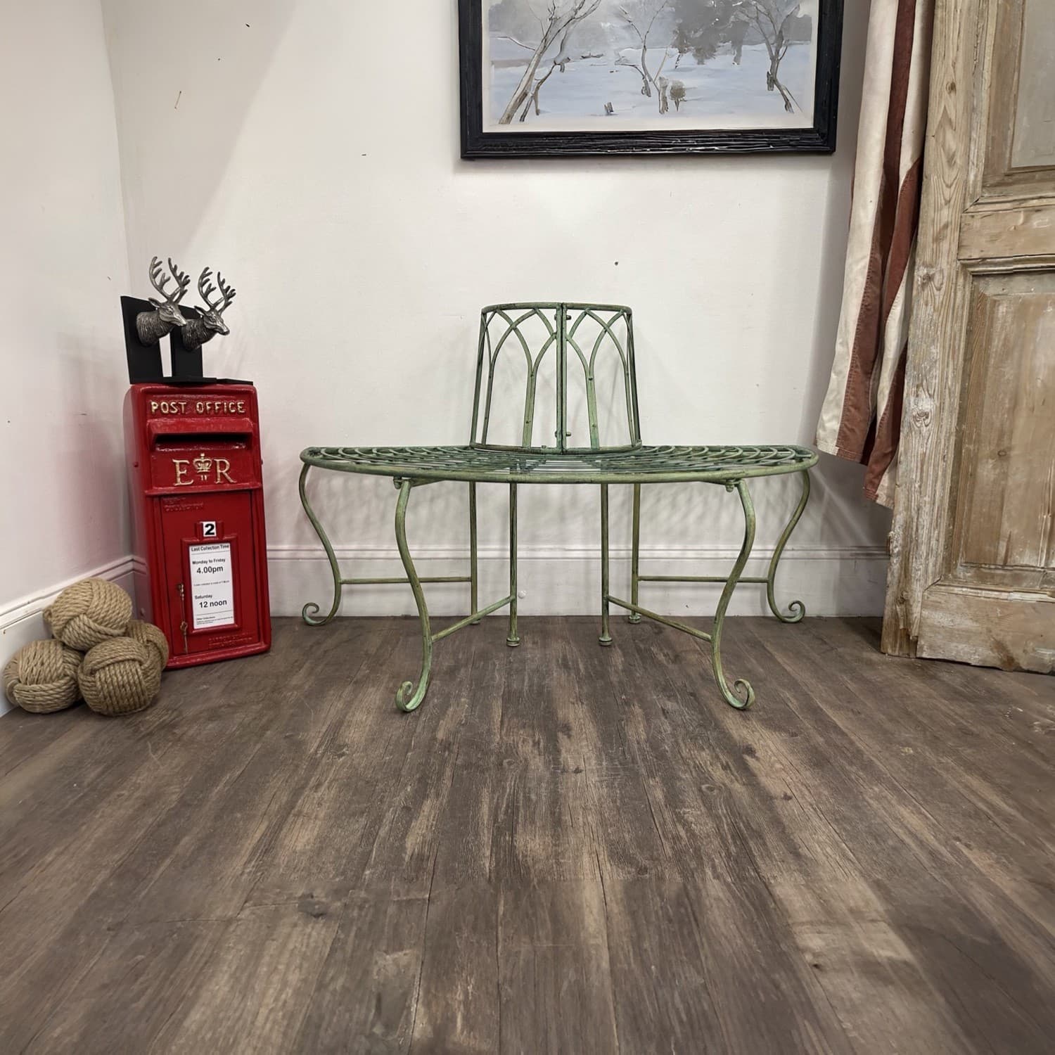 Victorain Half Round Tree Surround Garden Bench