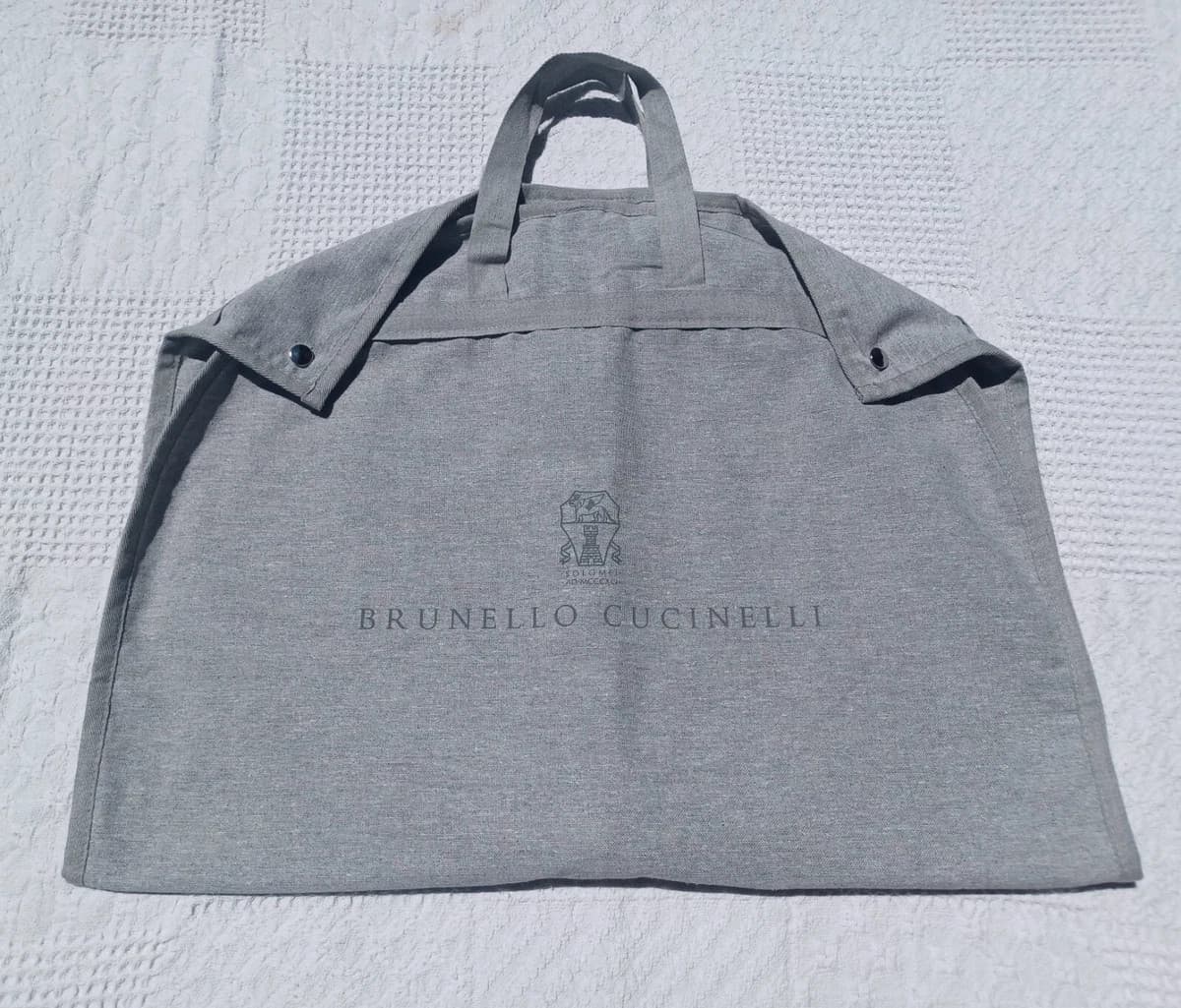 One BRUNELLO CUCINELLI Cotton Canvas Garment Travel Storage Dust Bag 34×21"