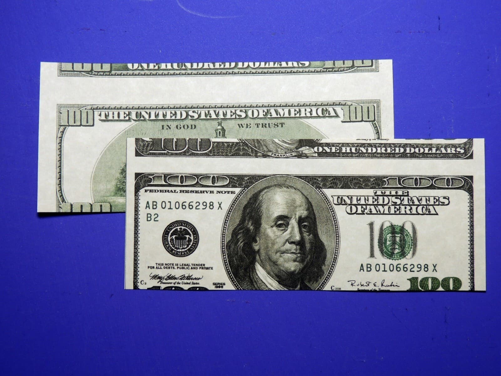 $100 1996 FRN Alignment Error Reproduction U.S. Currency Paper Money Copy