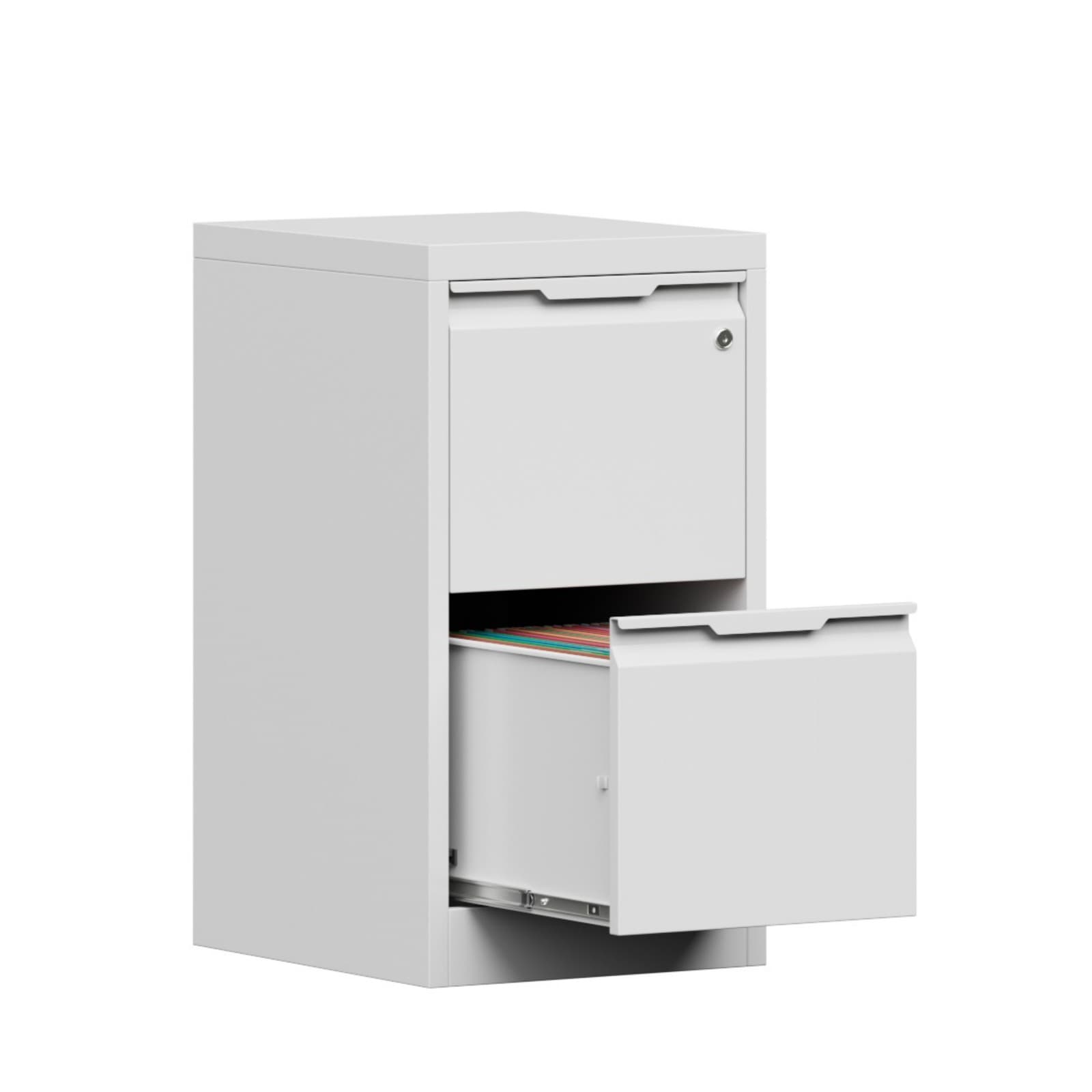 Office 2 Drawer Vertical File Cabinet with Lock Storage Filing Cabinet Organizer