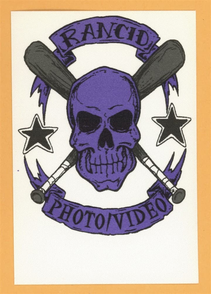 Rancid 2000 Concert Tour PHOTO Backstage Pass