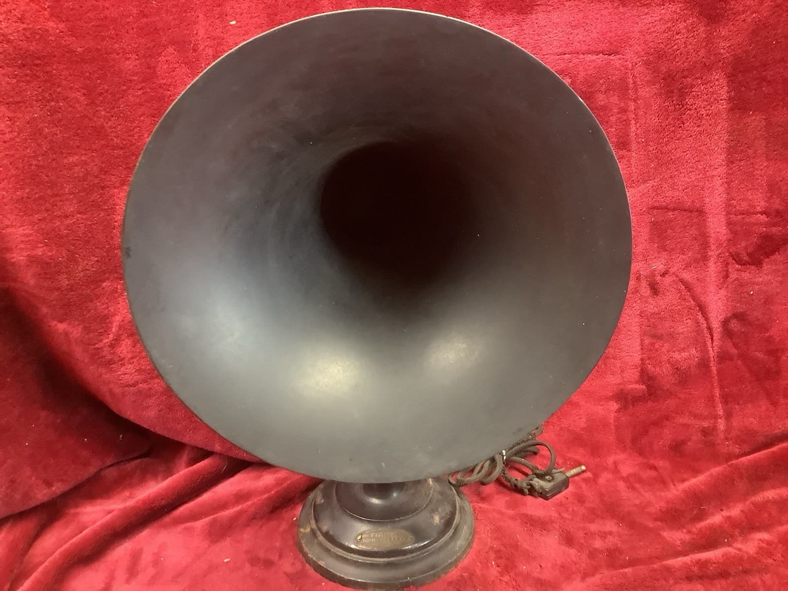 1920s TRIMM Goose Neck HORN SPEAKER - 1800 Ohms- 12” Bell Tube RADIO Nice! Works