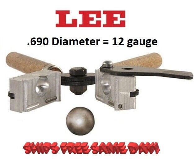 Lee 1-Cavity Bullet Mold (690 Diameter) 12 gauge - Round Ball # 90978 New!