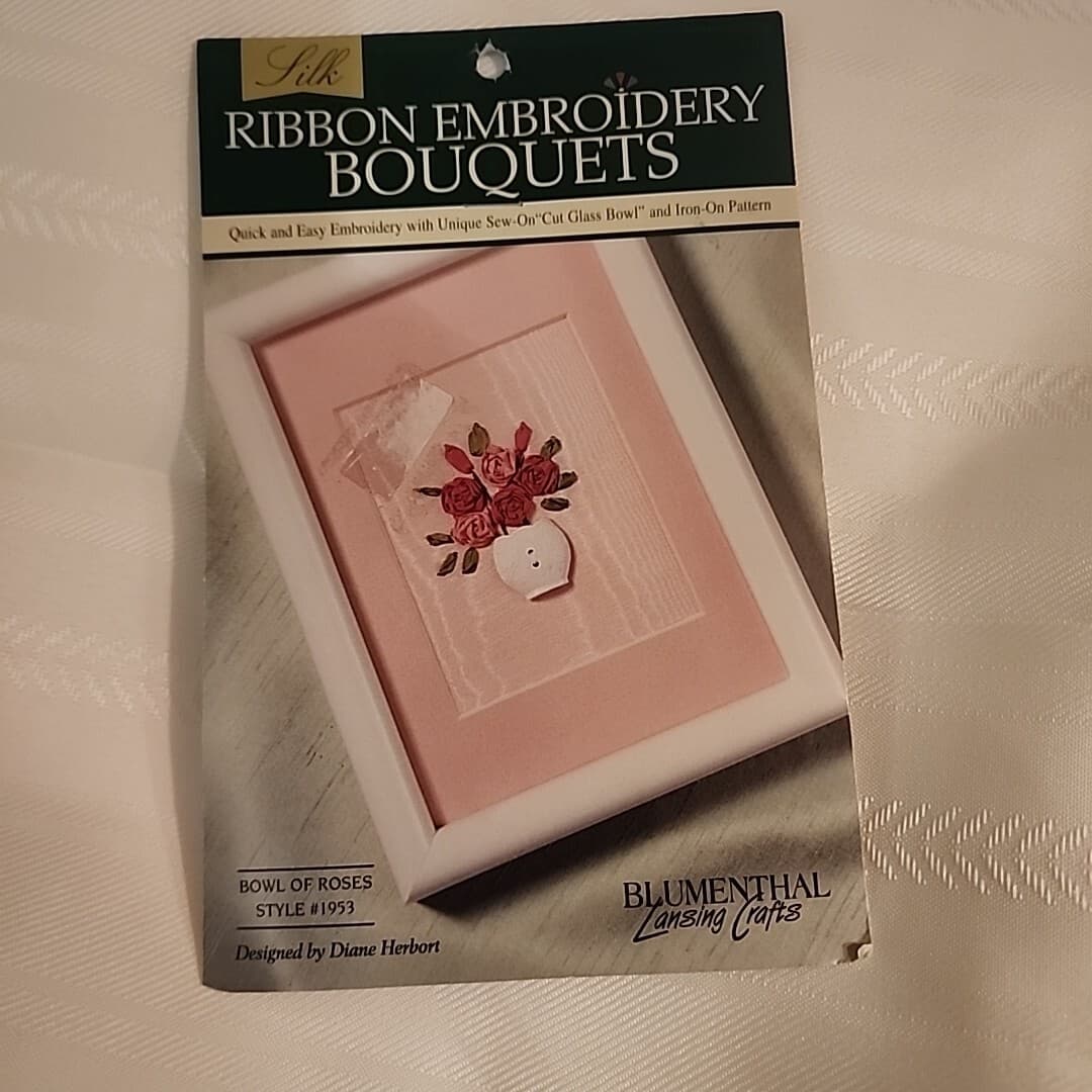 Lot 5 Blumenthal Lansing Crafts Ribbon Embroidery Kit