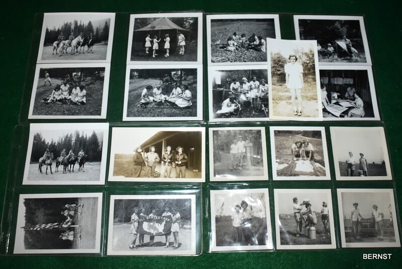 c. 1960'GIRL SCOUT PHOTO LOT - ALL STATES ENCAMPMENT
