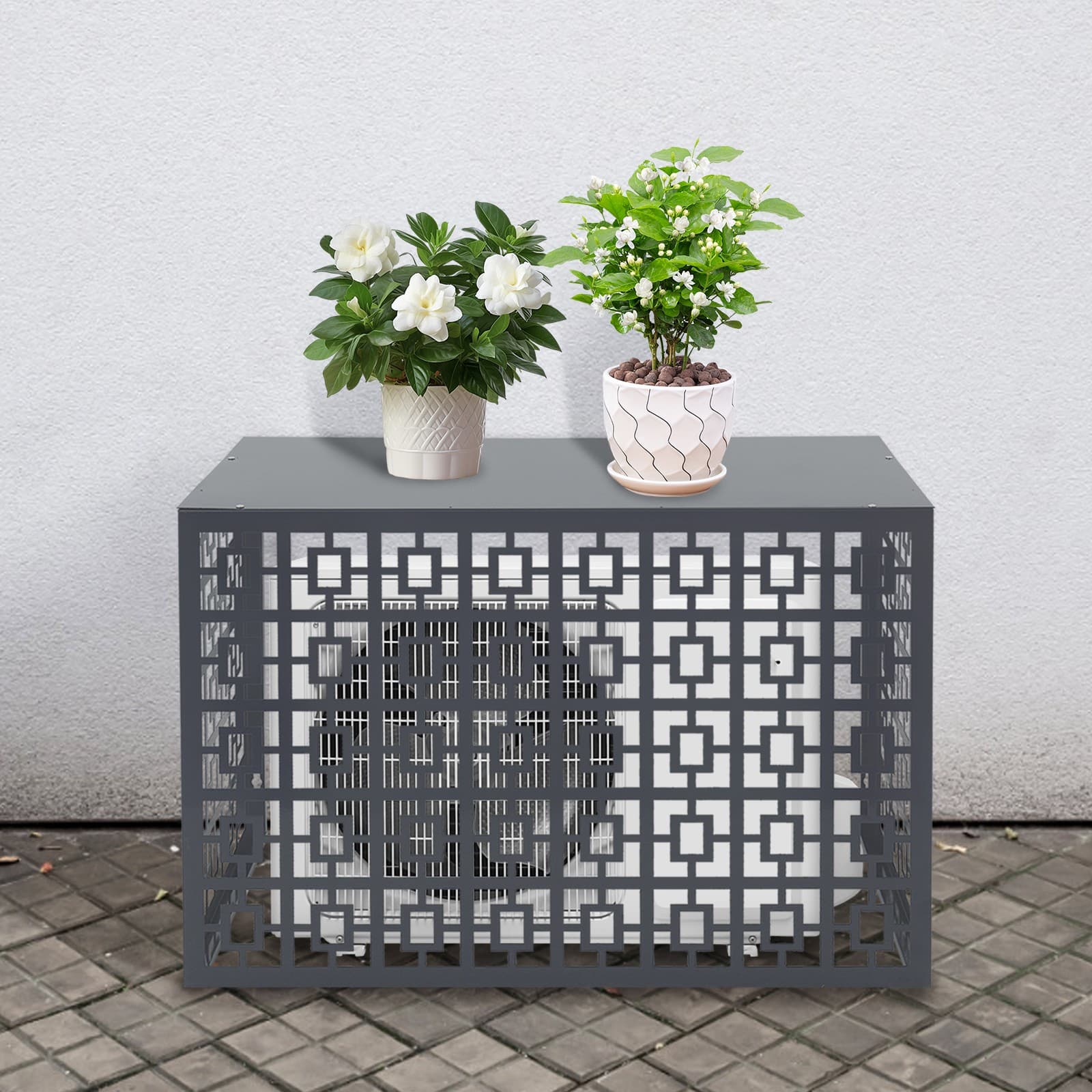 Air Conditioner Fence Rectangular Privacy Fence Cover for A/C Conditioning Unit