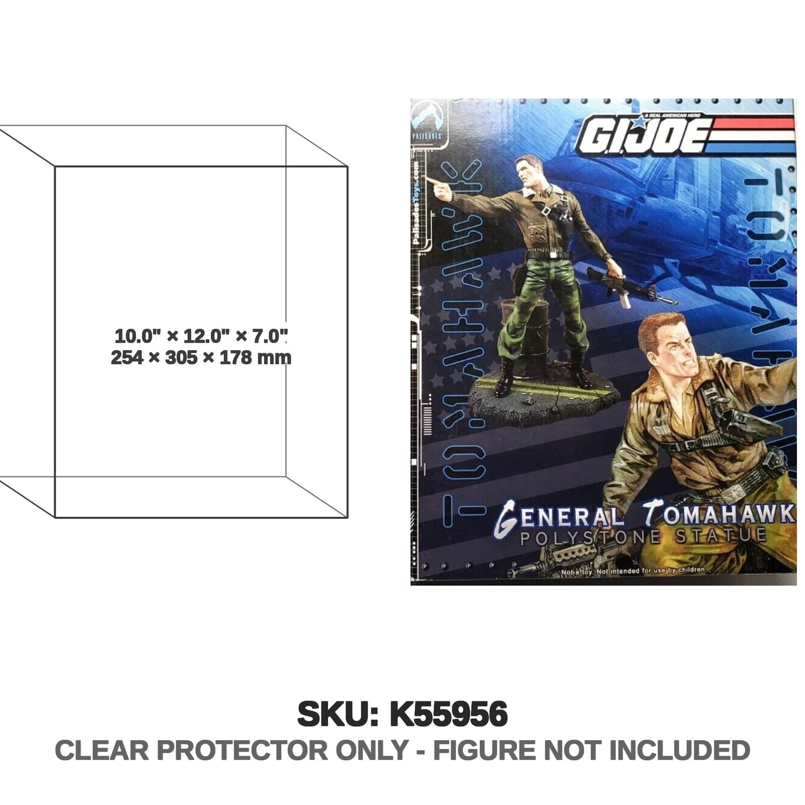 Protector For GIJoe Palisades Statue General Tomahawk