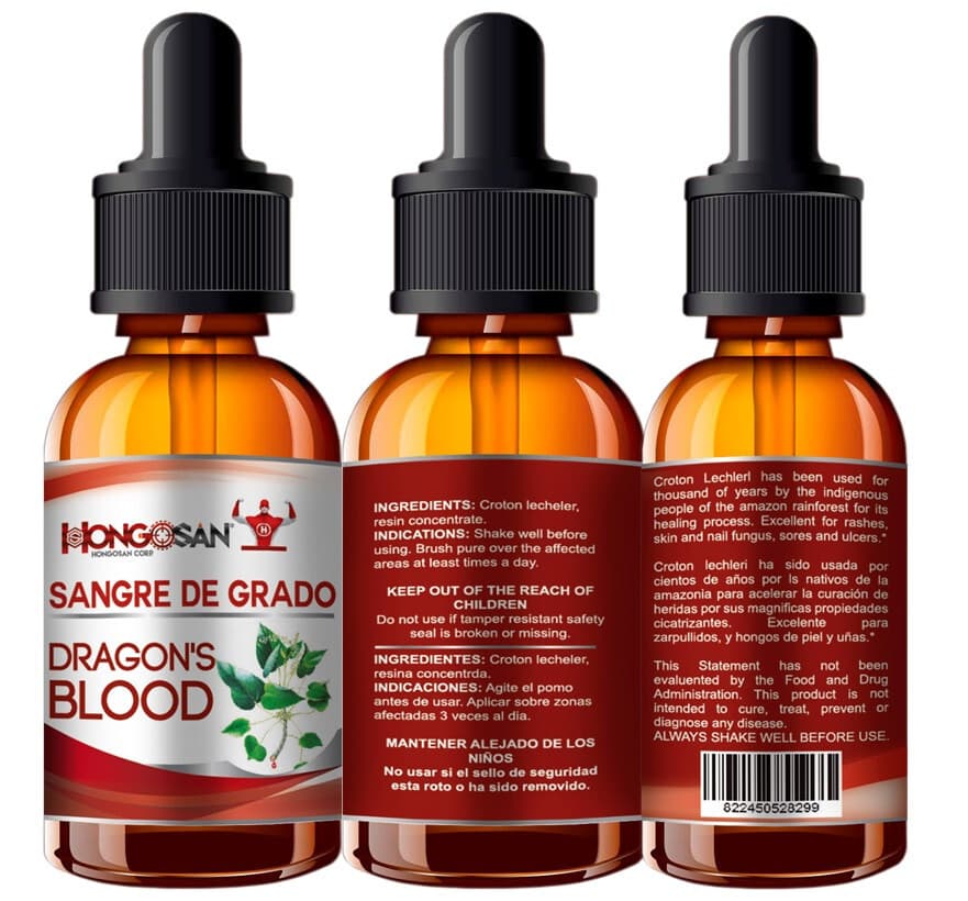 Pure Dragon's Blood Tree Sap Liquid Wound Dropper croton lechleri latex