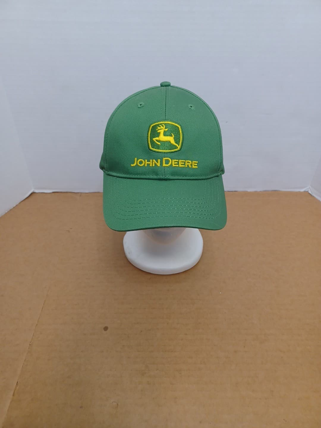 John Deere Green Adjustable Baseball Ball Cap Hat Nothing Runs Like A Deer