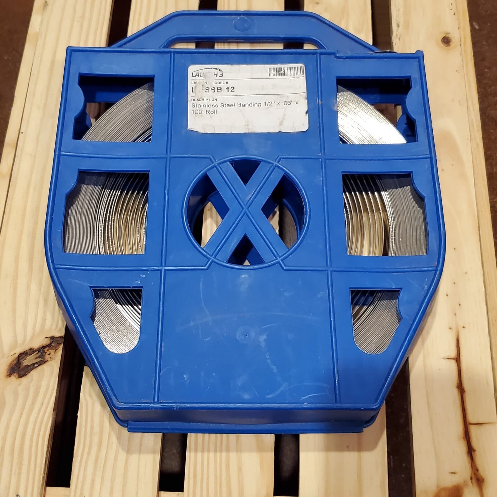 Stainless Steel Banding 1/2" x 100' x .030" 304 SS Strapping In Plastic Case