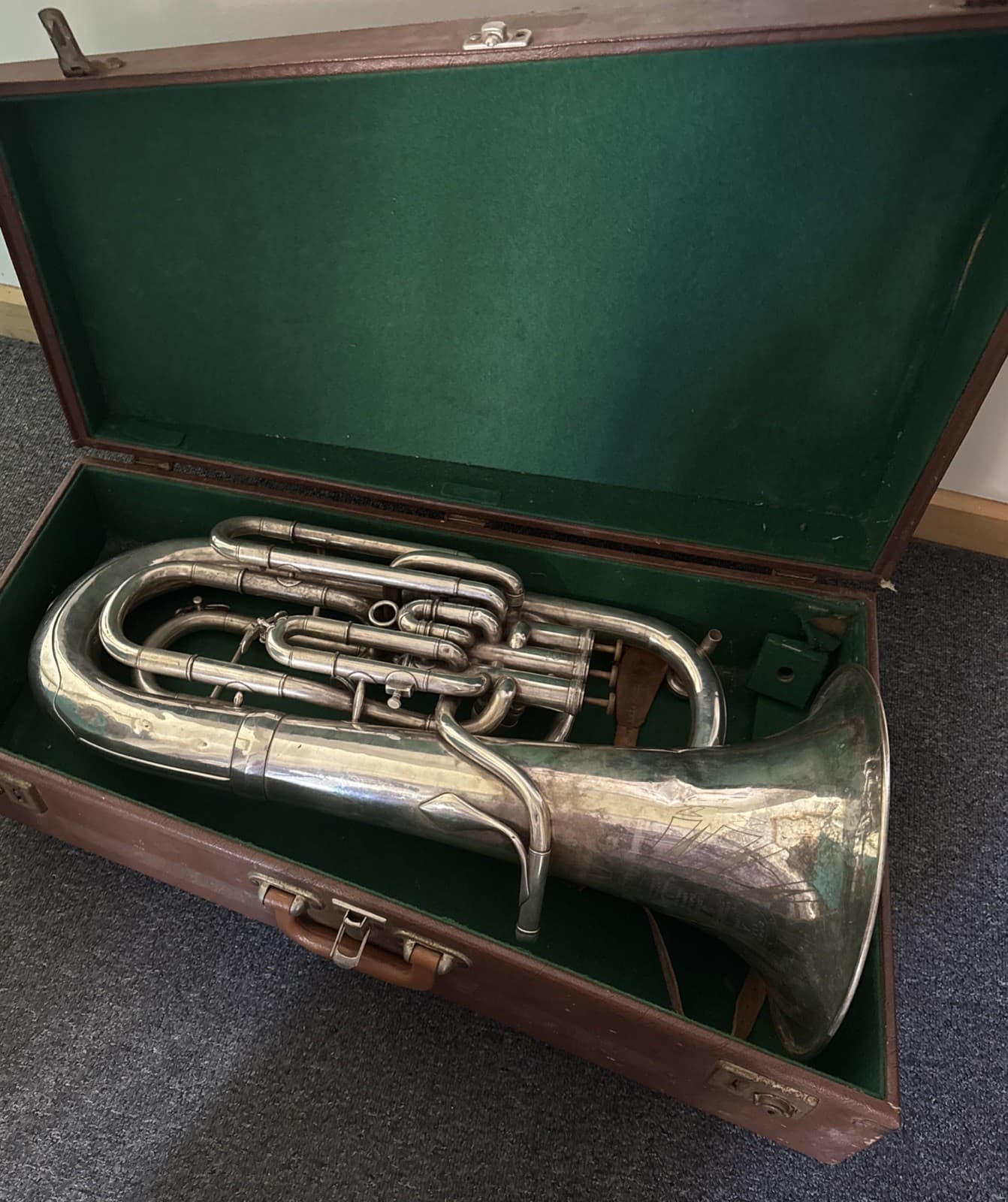 1907c Besson & Co Class A ‘Prototype’ Brevete A.P Sykes Melbourne 4 Valve Tuba