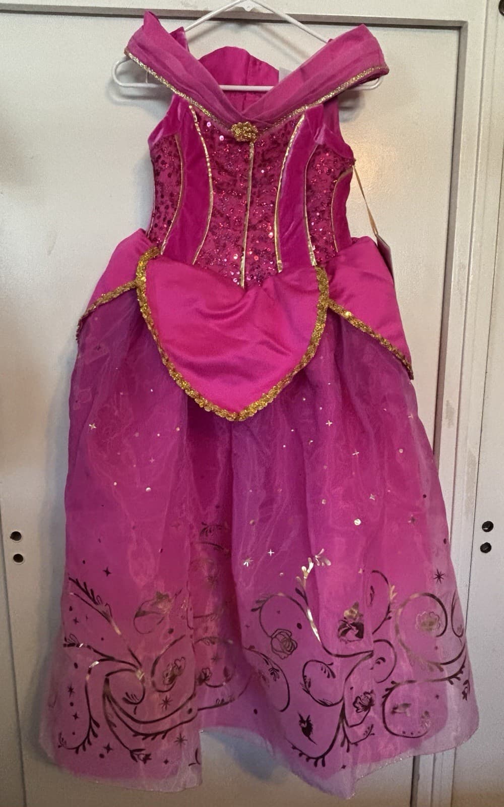 Disney Store Designer Collection Girls Aurora Dress 11/12 NWT Princess Costume