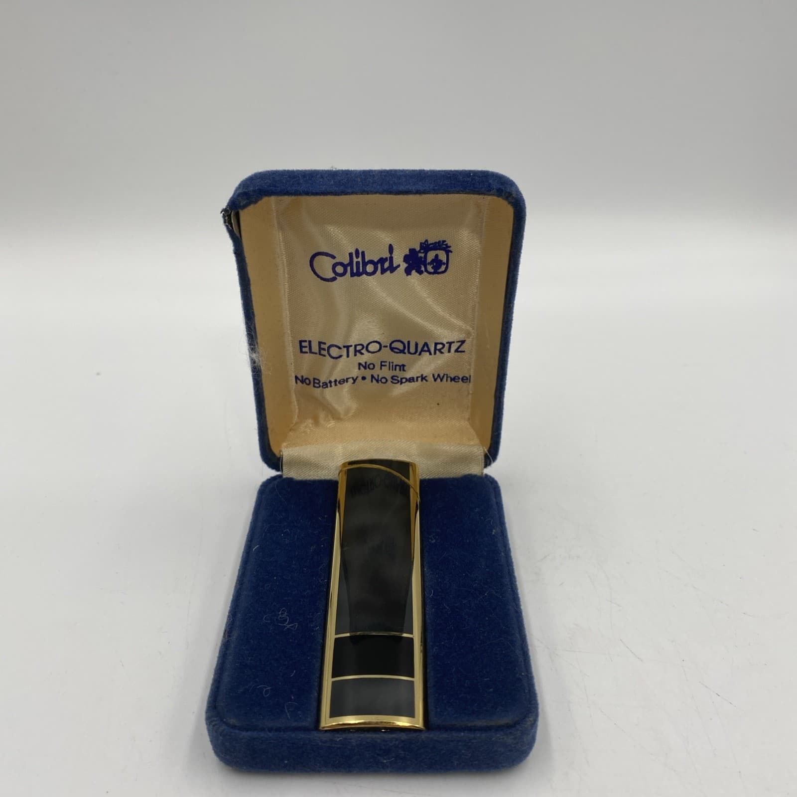 Colibri Electro-Quartz No Flint No Battery No Spark Wheel Black/gray