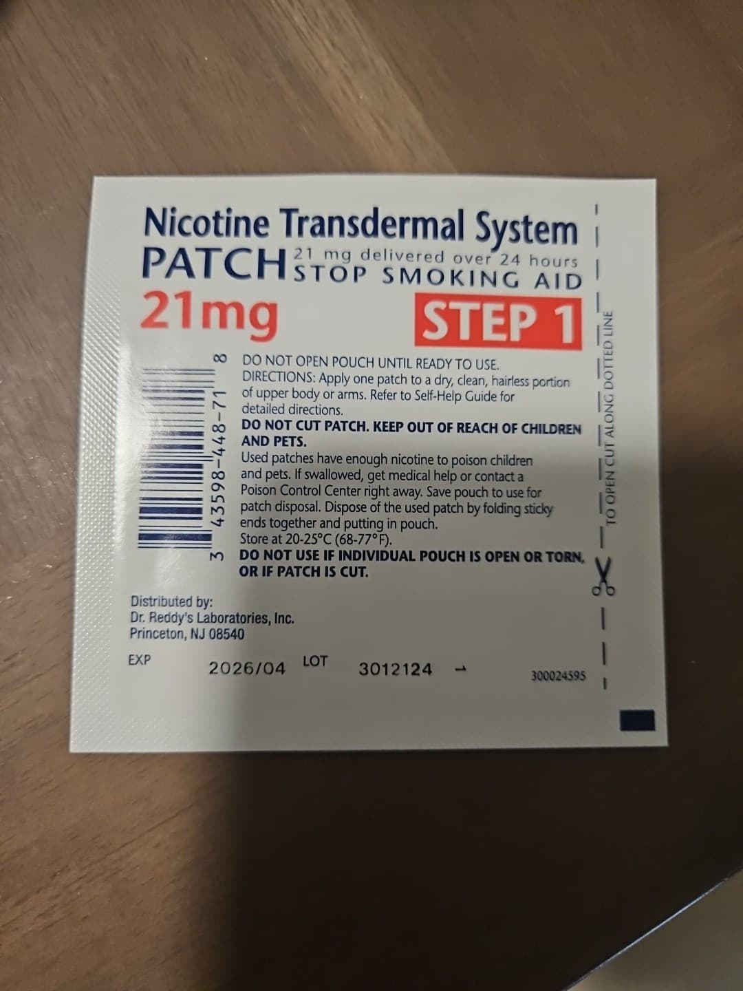 Habitrol Nicotine Transdermal System - 21mg, 1 Patch