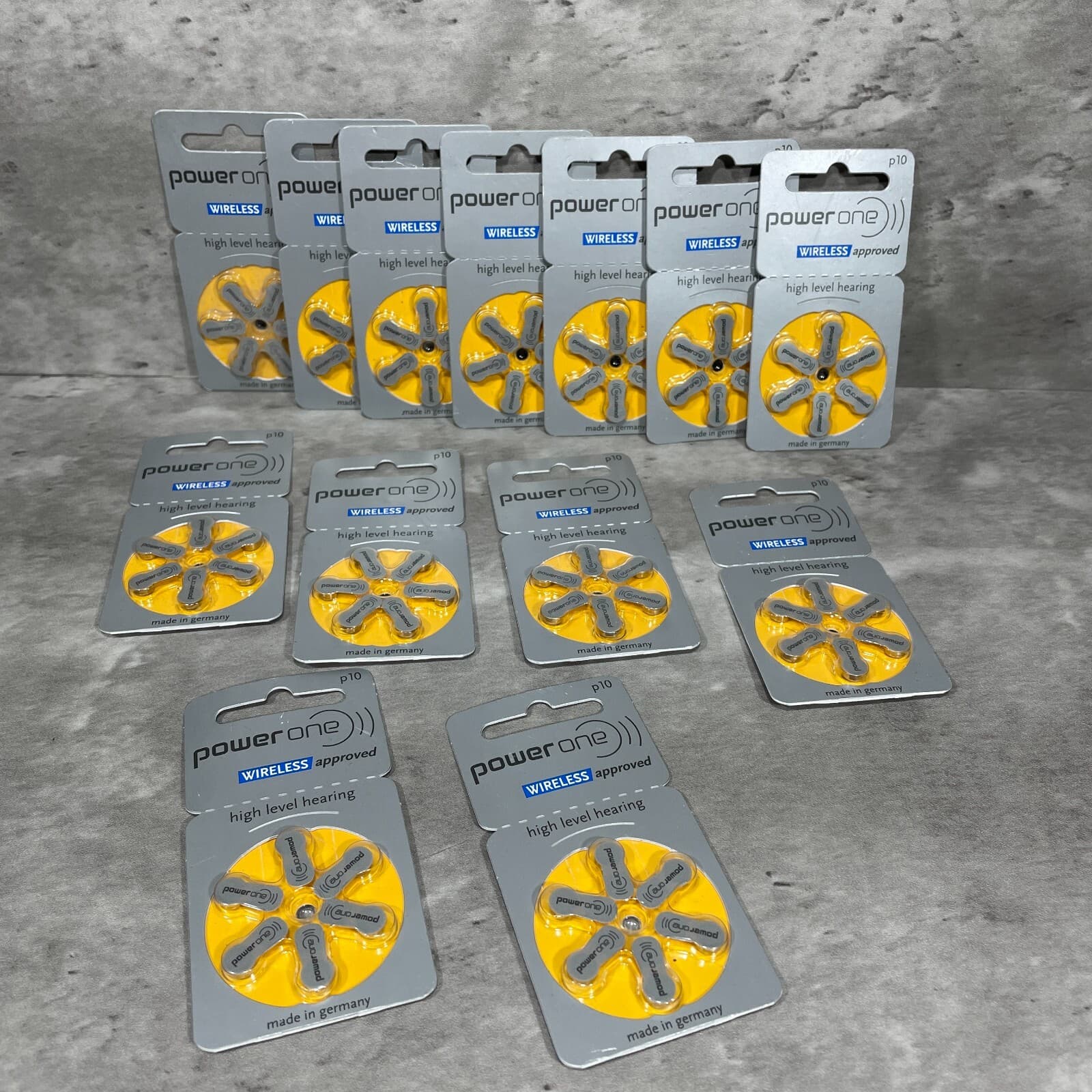 Power One p10 Mercury Free 1.45V Hearing Aid Batteries 13 Packs 78 Batteries