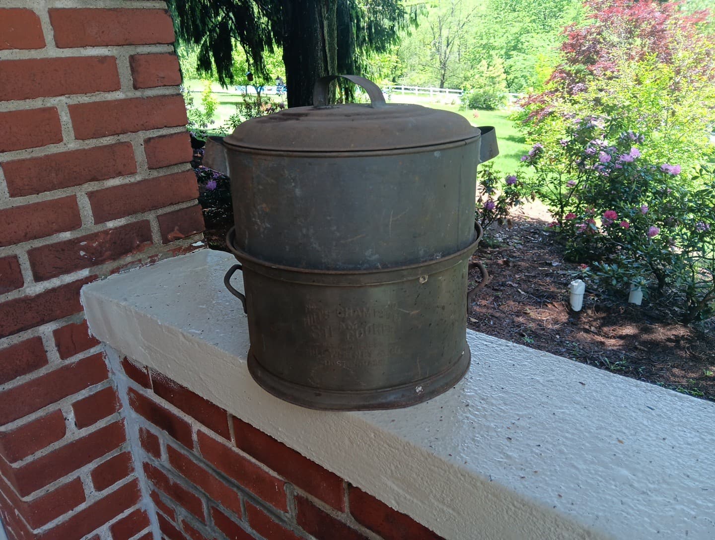 VINTAGE HILL'S CHAMPION STEAM COOKER POT SET HILL WHITNEY & CO OLD COOKWARE