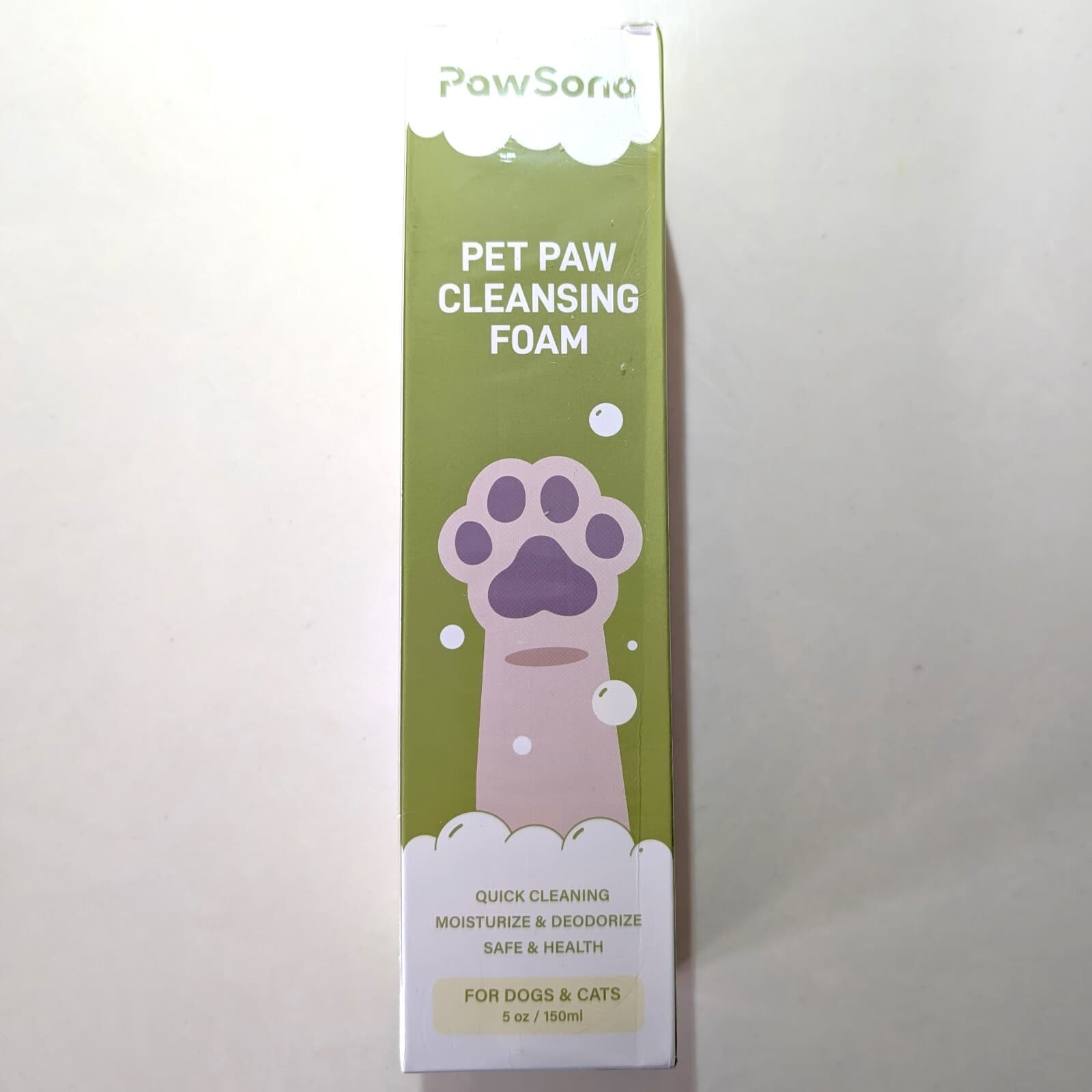 Paw Cleaner for Dogs & Cats No-Rinse Foaming Pet Foot Washer 5 oz Exp 02/23/2028