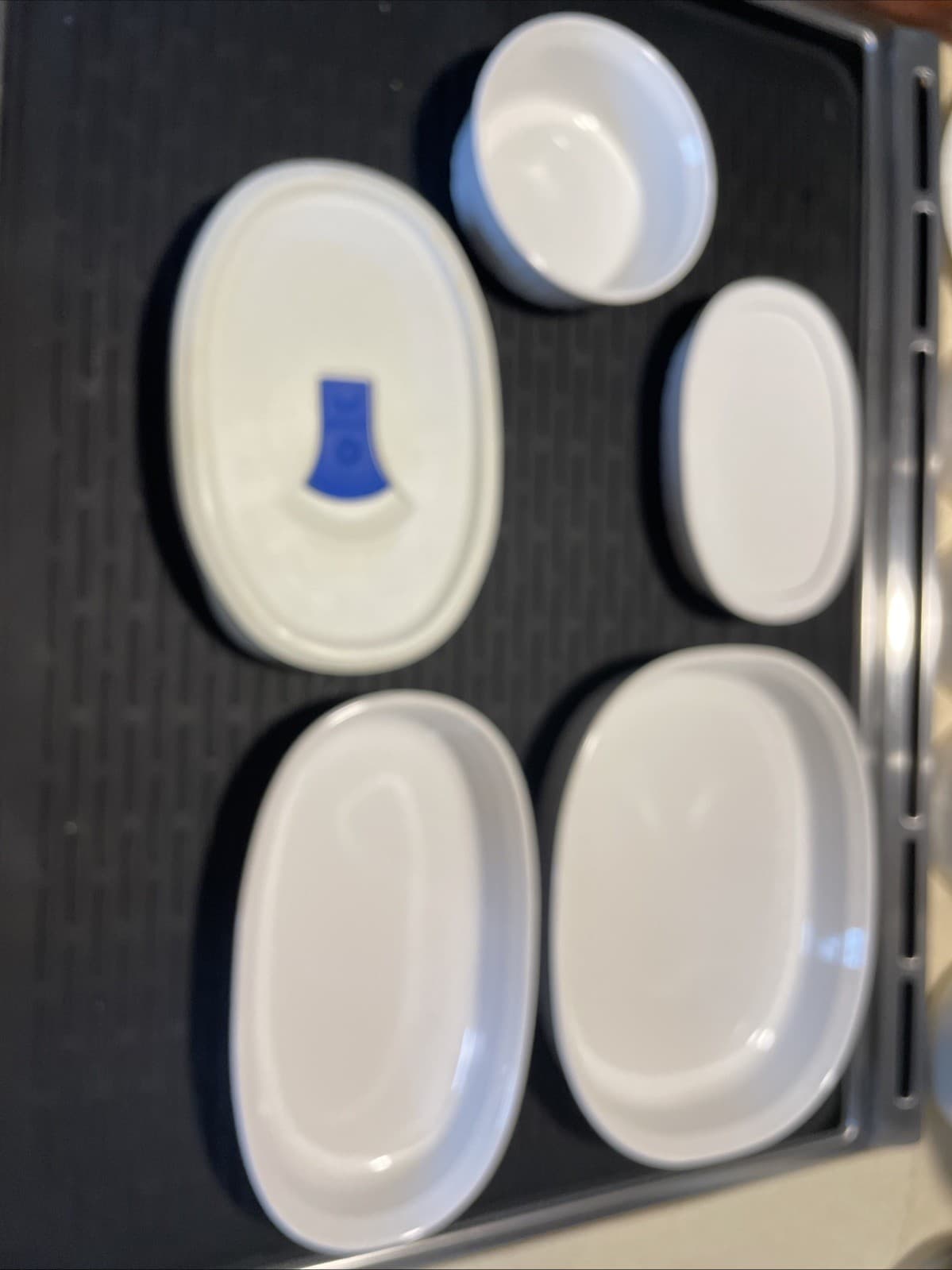 Lot Of 7 French White Corning Ware