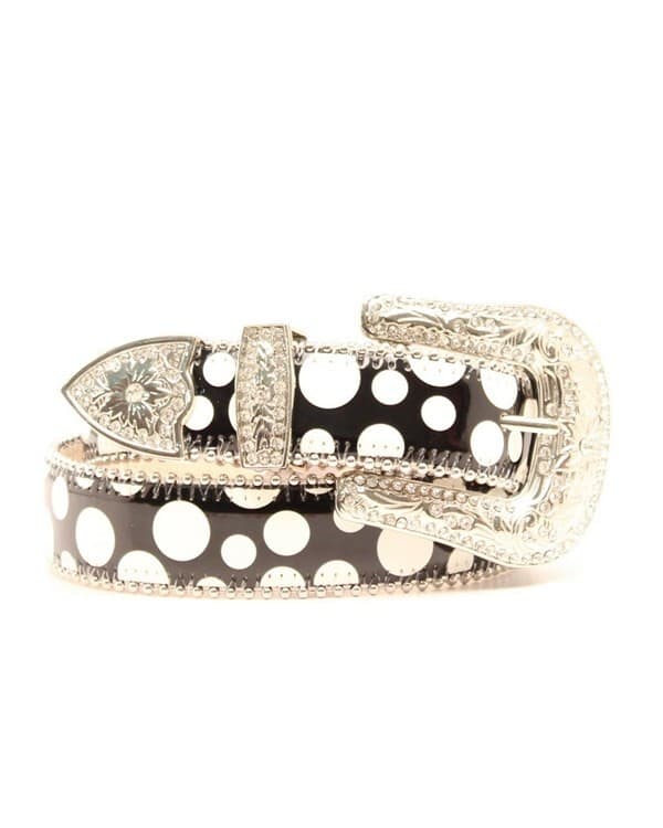 Blazin Roxx Western Bling Belt Polka Dots Girls New Size 26