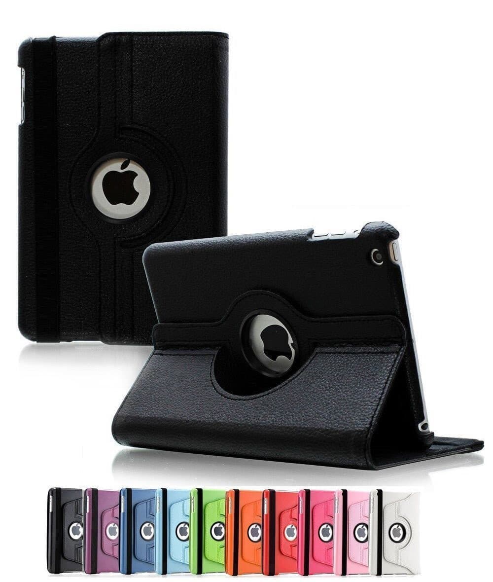 For Apple iPad 2 3 4 360 Rotating Folio PU Leather Case Smart Stand Cover