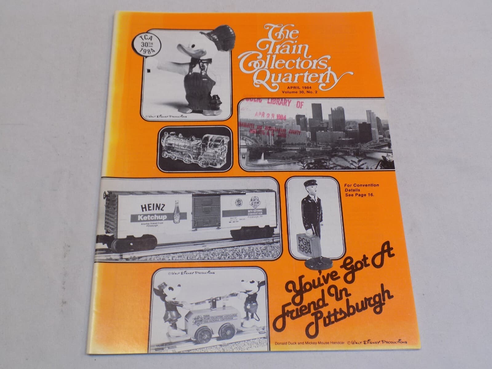 The Train Collection Quarterly Magazine April 1984 Pittsburgh Pennsylvania Heinz