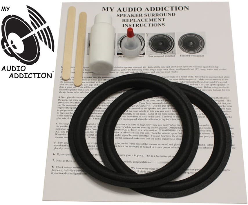 Speaker Surround Kit For Paradigm Titan 6 1/2" v.2 + v.3 6.5" !!!!!!!!!!!!!!!