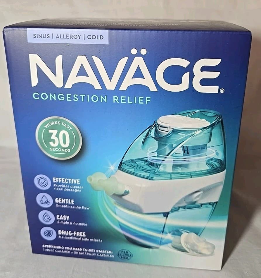Navage Nasal Care Saline Nasal Irrigation w/Powered Suction (4224) New
