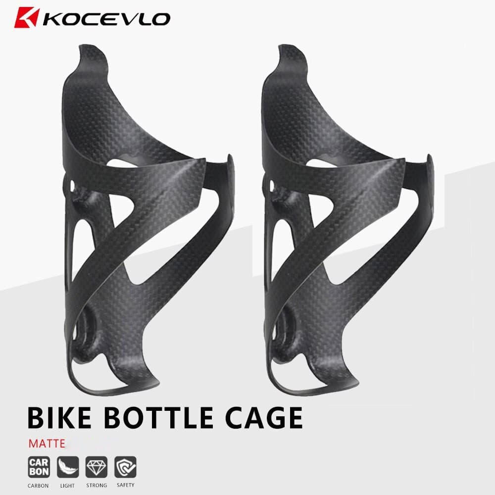 US 1Pair Carbon Fiber Bicycle Water Bottle Cage Bike Cages Holder with screw