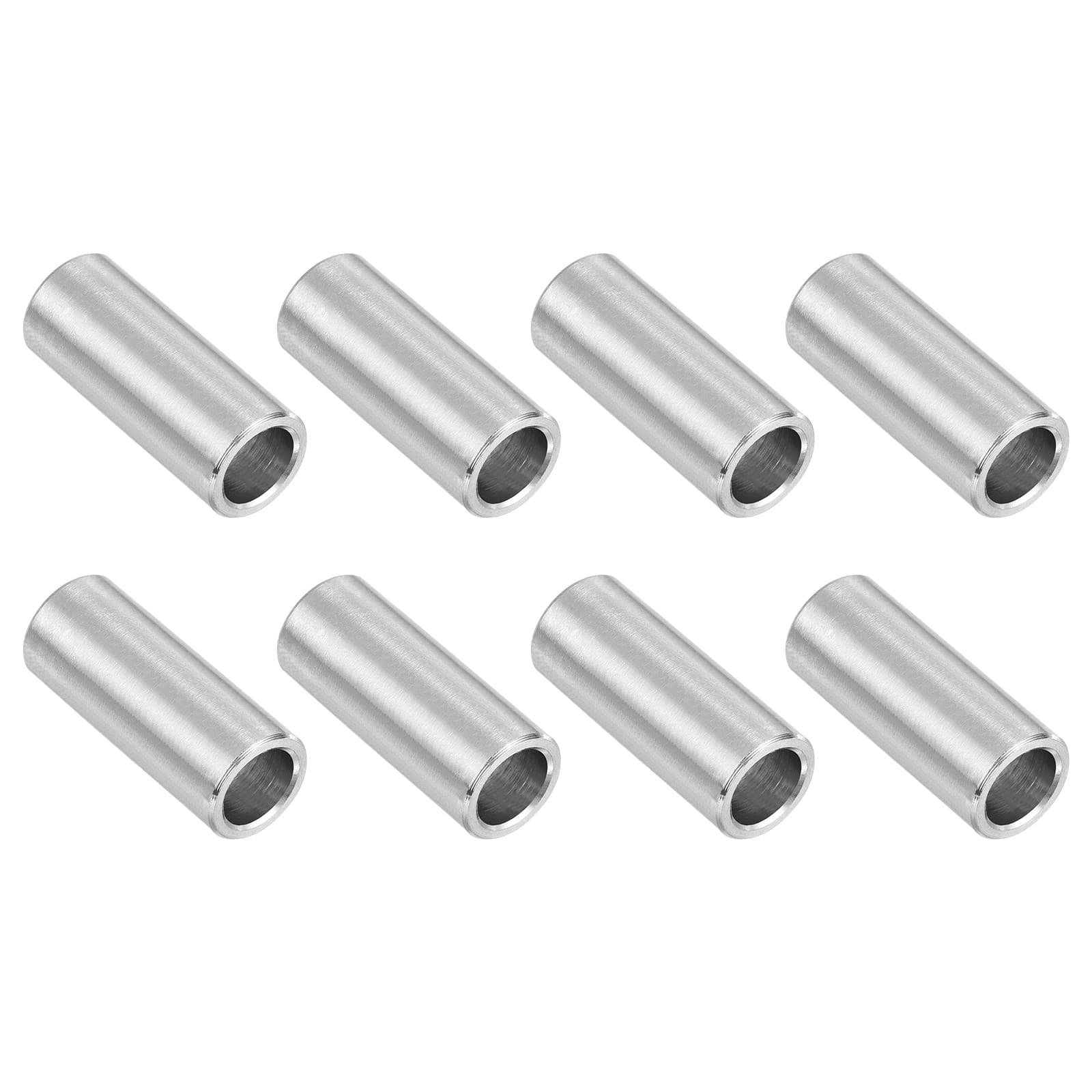 8Pcs 304 Stainless Steel Spacer 10mm OD x 7mm ID x 25mm Length