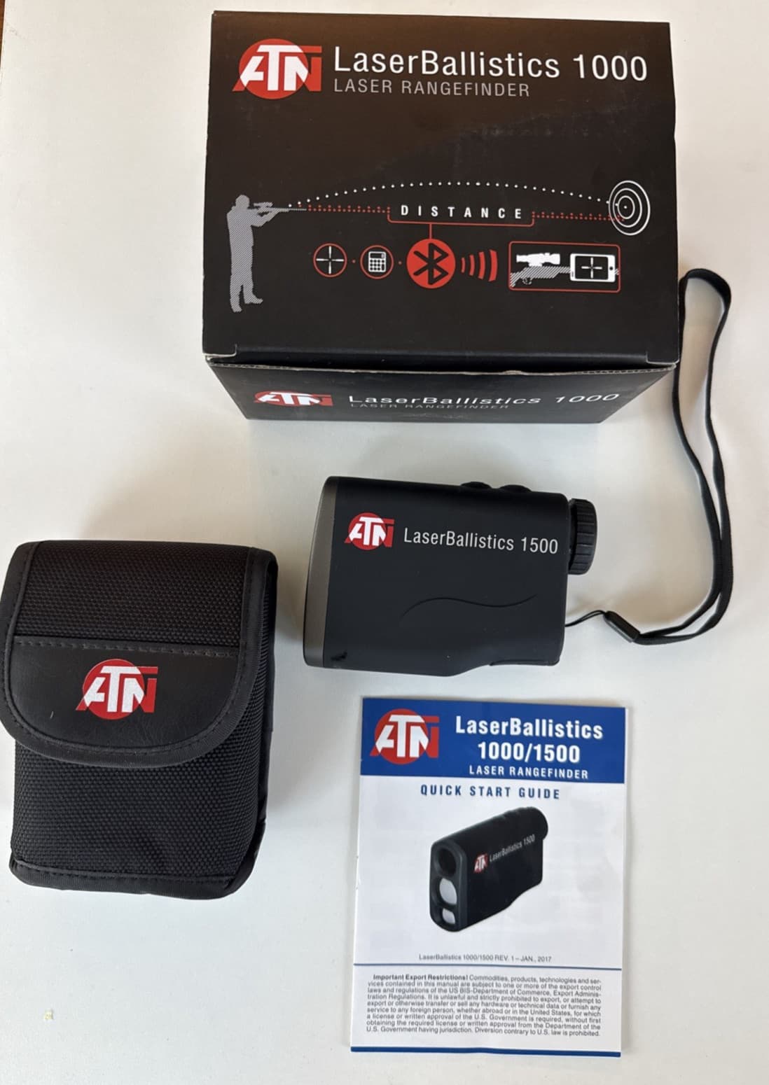 ATN Laser Ballistics Range Finder w/Bluetooth, Ballistic Calculator and Shoot...