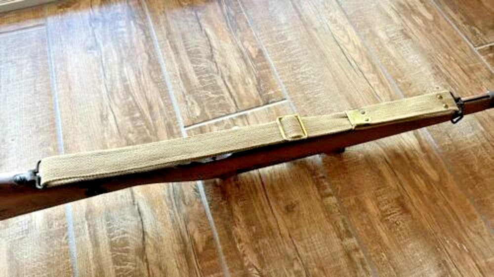 Rare Carcano Tan Canvas Web Rifle Sling - Unissued Italian Military Surplus