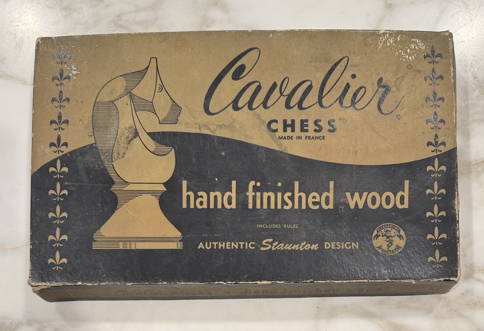 Vintage Pacific Game Cavalier Hand Finished Wood Chess Set 1431 Staunton Design