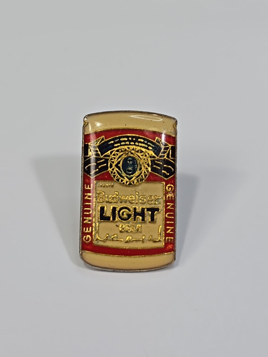 Budweiser Light Beer Can Lapel Pin Vintage