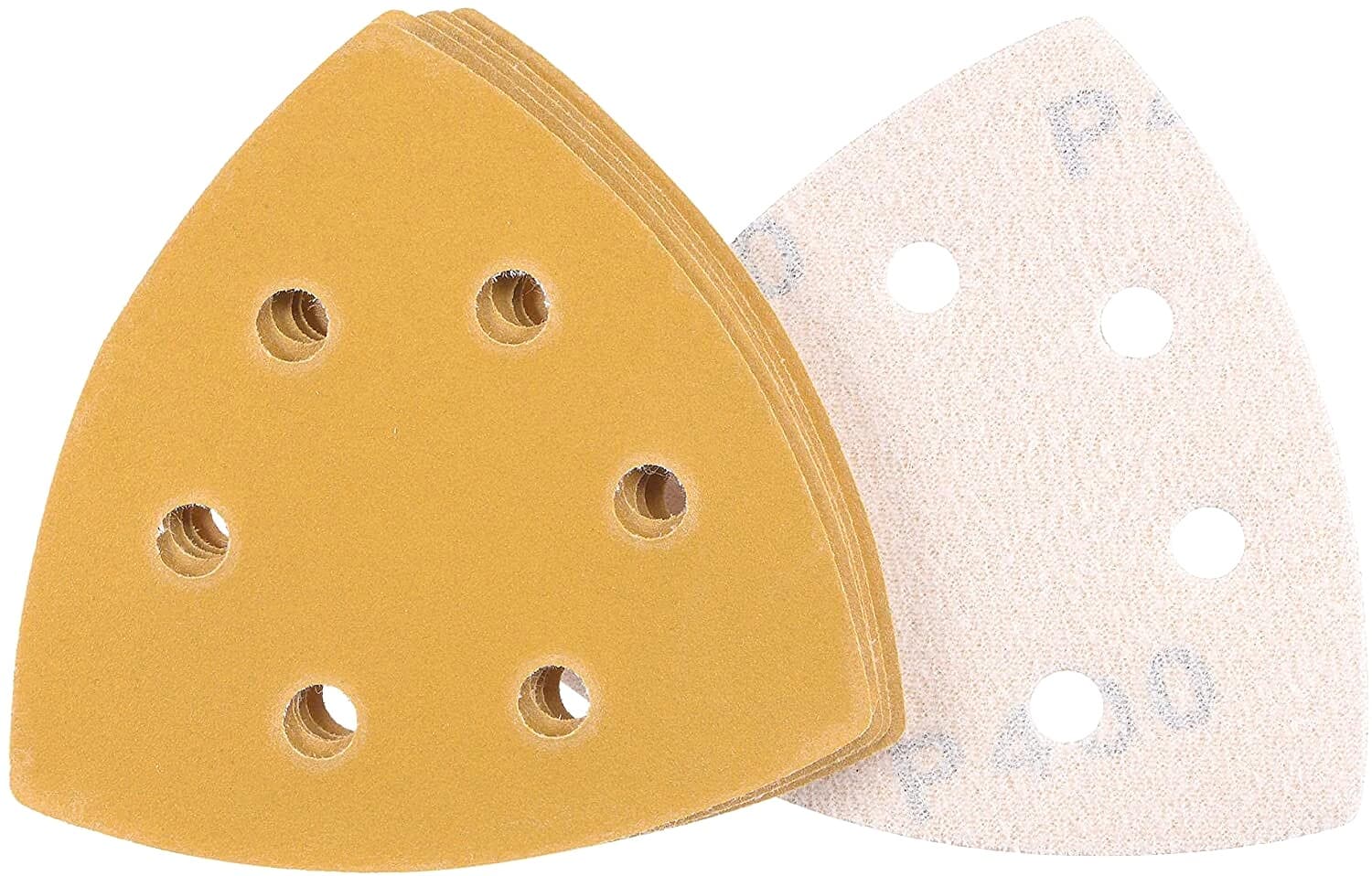 48PCS 60-320 Grit Triangle Mouse Sanding Sheets 6-Hole Hook and Loop Sandpaper