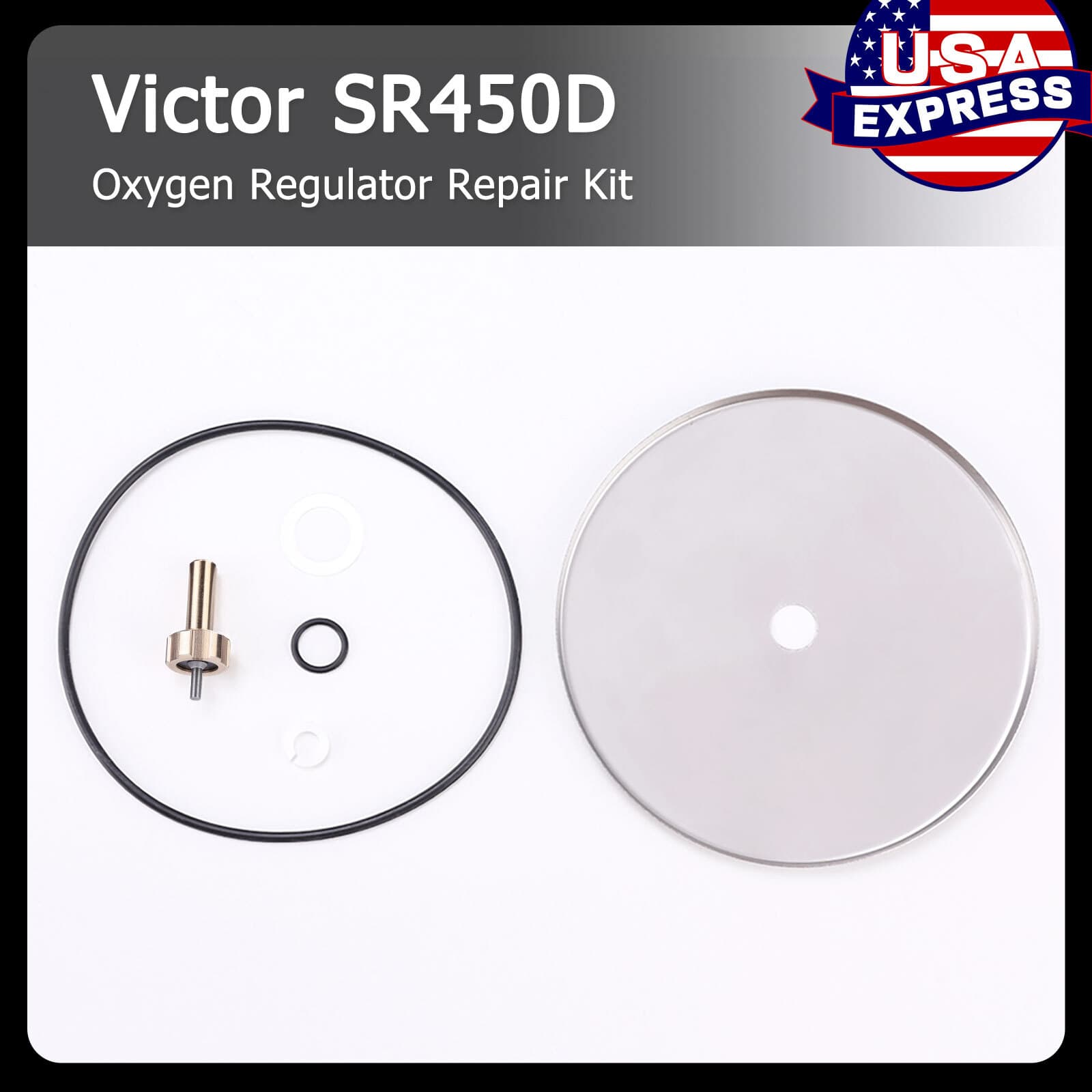Victor SR450 Repair Kit Oxygen Regulator Rebuild Parts Kit 0790-0102 SR450D